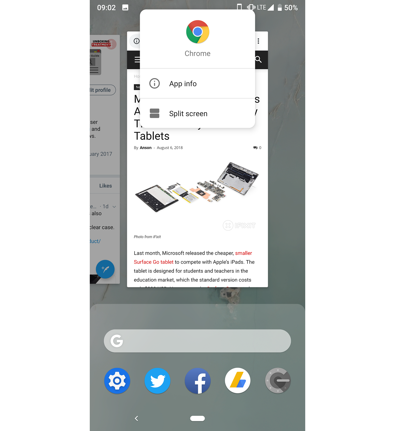 Android 9.0 Pie Split-Screen