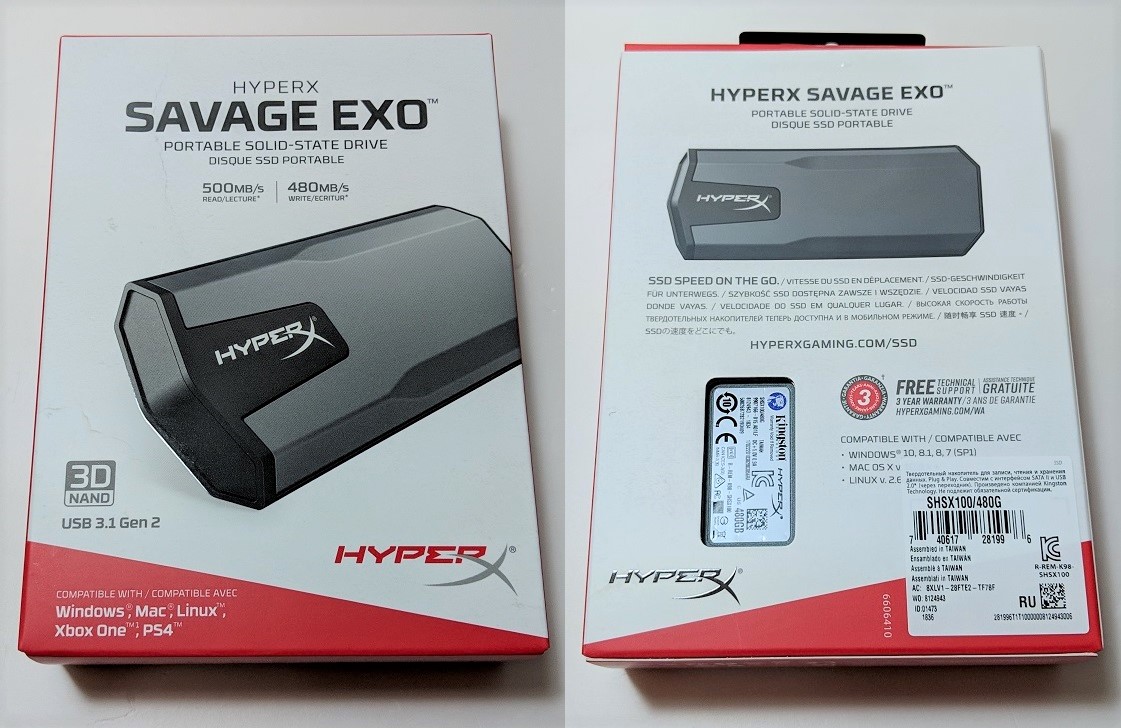 HyperX SAVAGE EXO External SSD