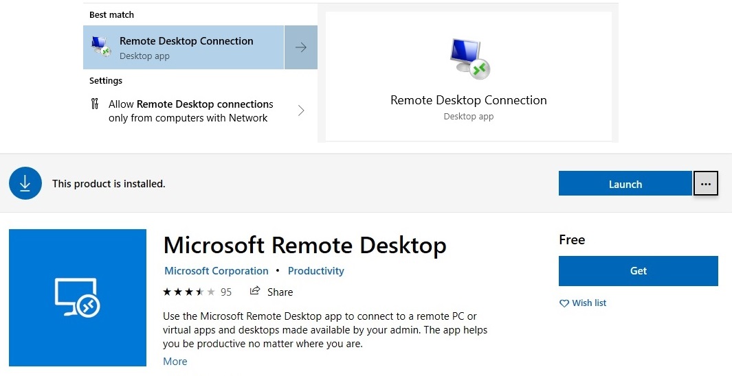 Windows 10 Remote Desktop
