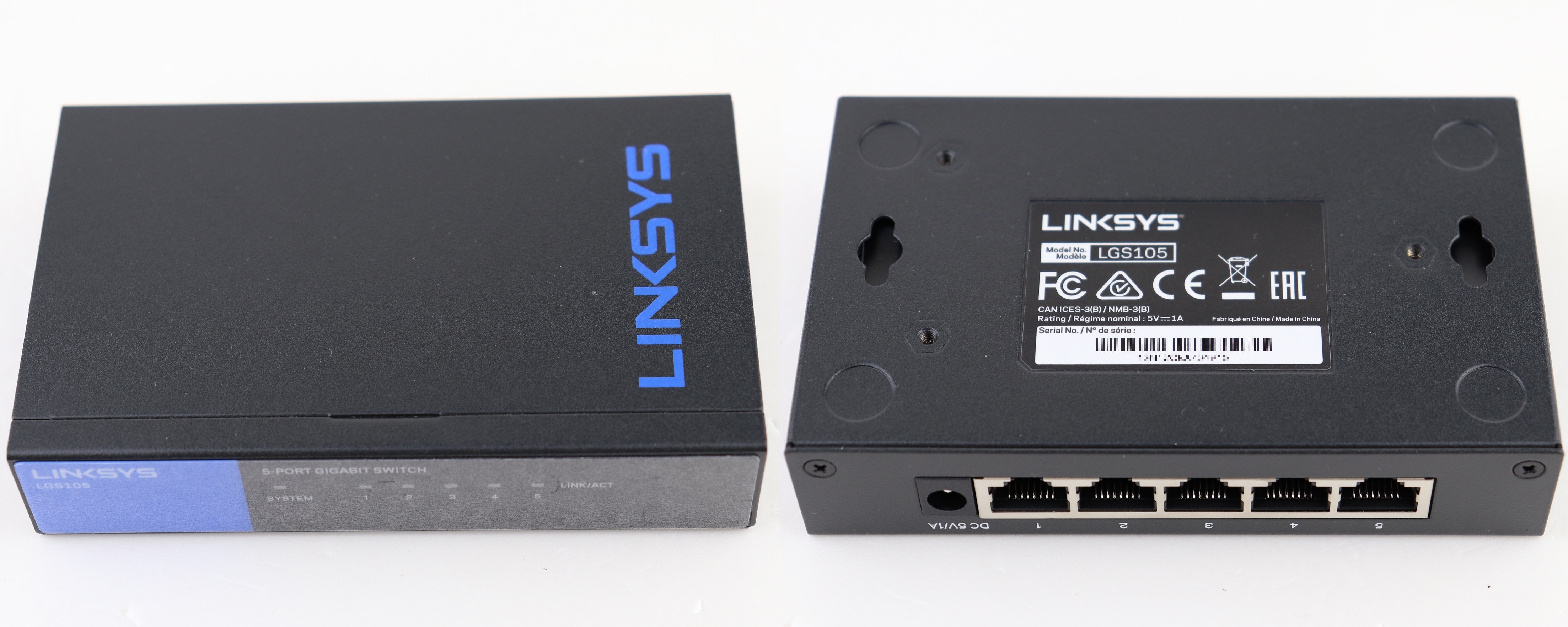 Linksys LGS105 Desktop Gigabit Ethernet Switch